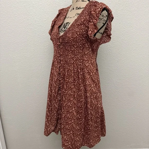 Madewell Pintuck Mini Dress in Florentine Floral Size XS - Picture 6 of 16